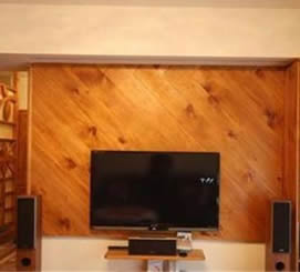 玻璃飾面板和石材飾面板打造不同的空間裝飾效果